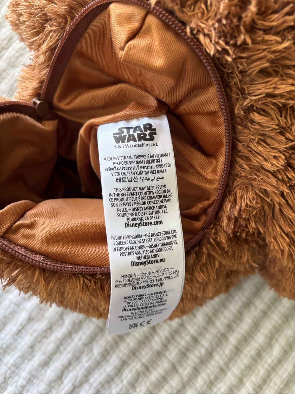 Disney Parks 2025 Star Wars Wicket the Ewok Plush Backpack - Picture 12 of 16